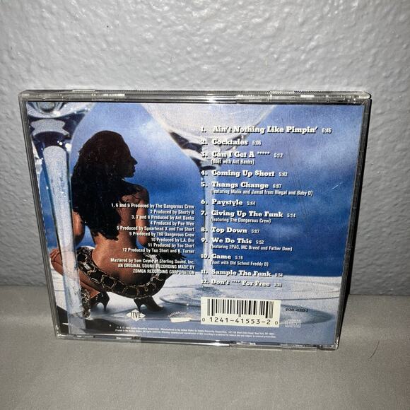 Cd Case Only Too $hort Short Cocktails Feat Ant Banks 2pac MC Breed Freddy B - Picture 2 of 4